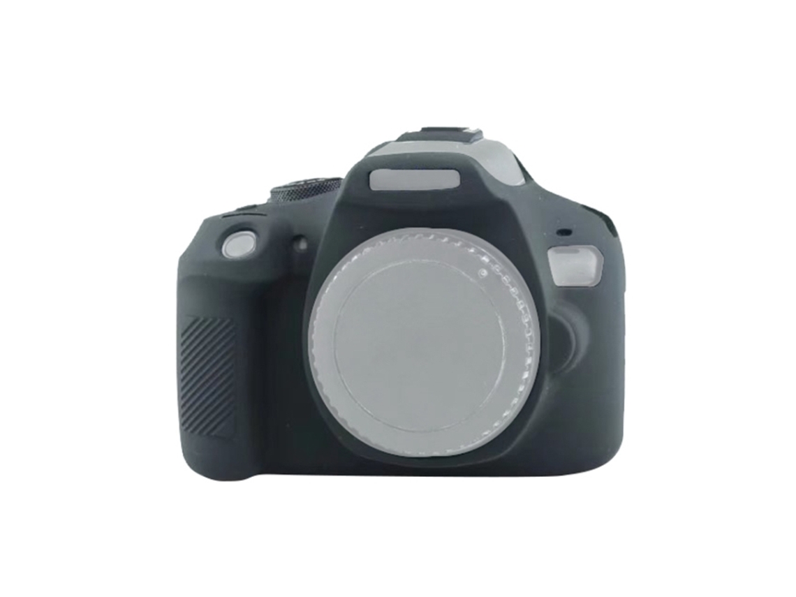 Funda protectora de silicona suave para Canon Eos 2000d negra Zruxe