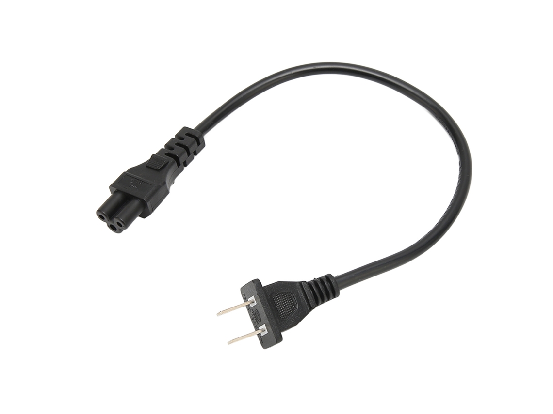 Cable de alimentación Aetheria Nema 1-15p a IEC320 C5 de 0,3 m para portátil con material de PVC.
