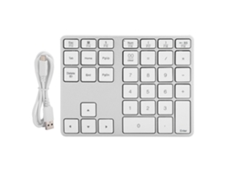Teclado numérico Bluetooth 3.0 Aetheria Mini fabricado en aleación de aluminio con batería de litio integrada.