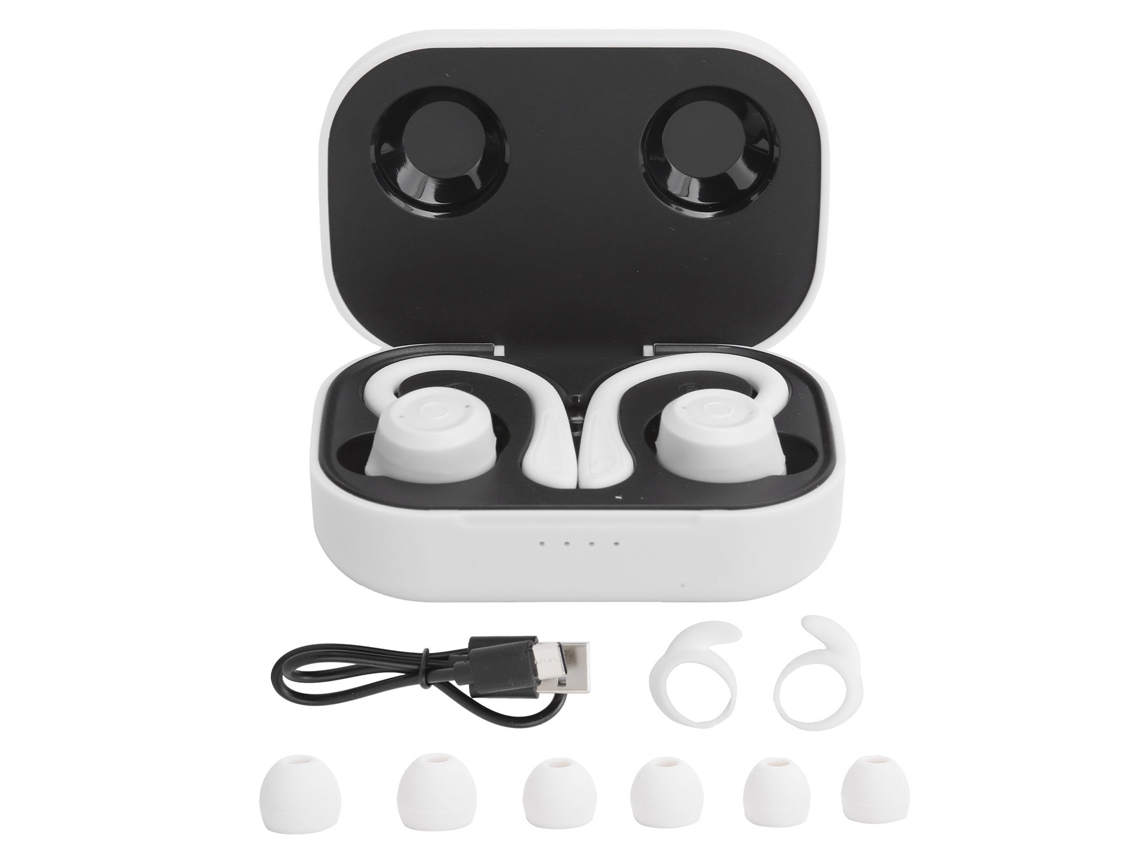 Auriculares Inalámbricos Bluetooth Con Gancho Para La Oreja, Auriculares Deportivos Intrauditivos Con Estuche De Carga.