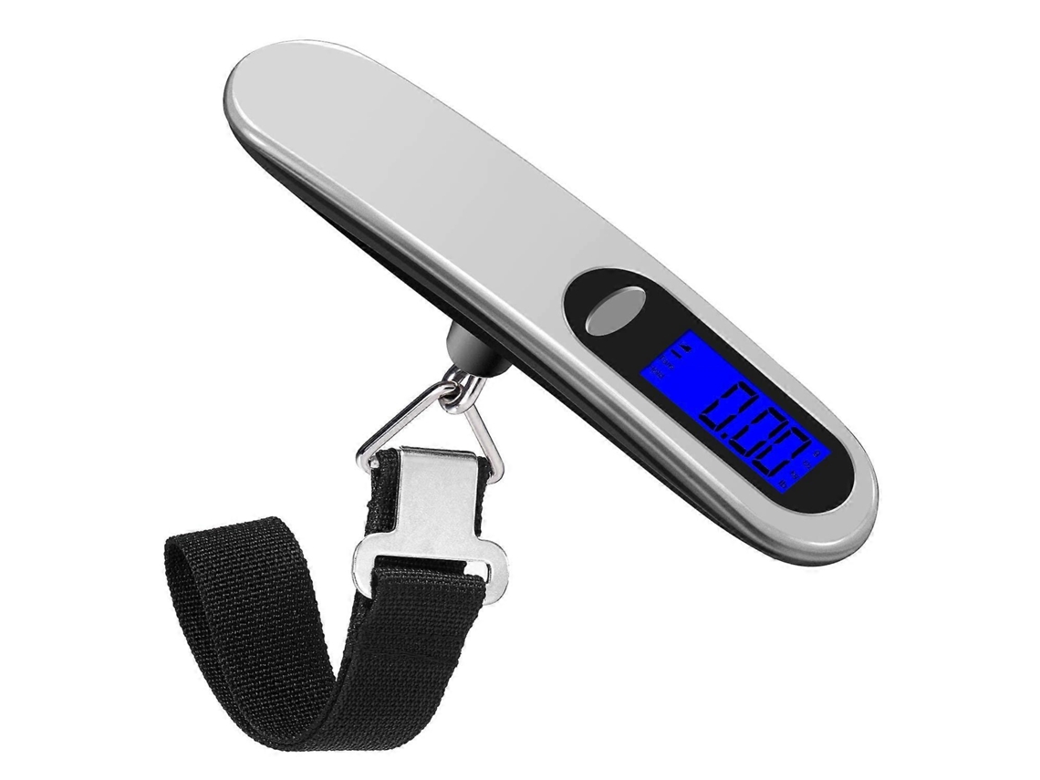 Balanza De Equipaje Portátil Digital Con Gancho Hasta 50kg/110lb Unidades Kg, Lb, Oz, Jin Pantalla Lcd Retroiluminada