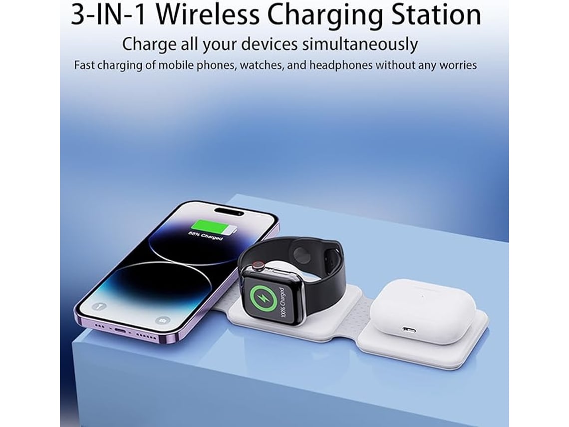 Estación De Carga Inalámbrica Plegable Magnética En Para