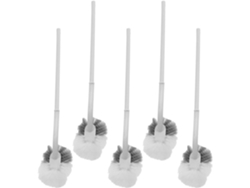 Juego De 5 Cepillos Curvos Para Inodoro Con Mango,cepillo Para Limpiar La Taza Del Inodoro
