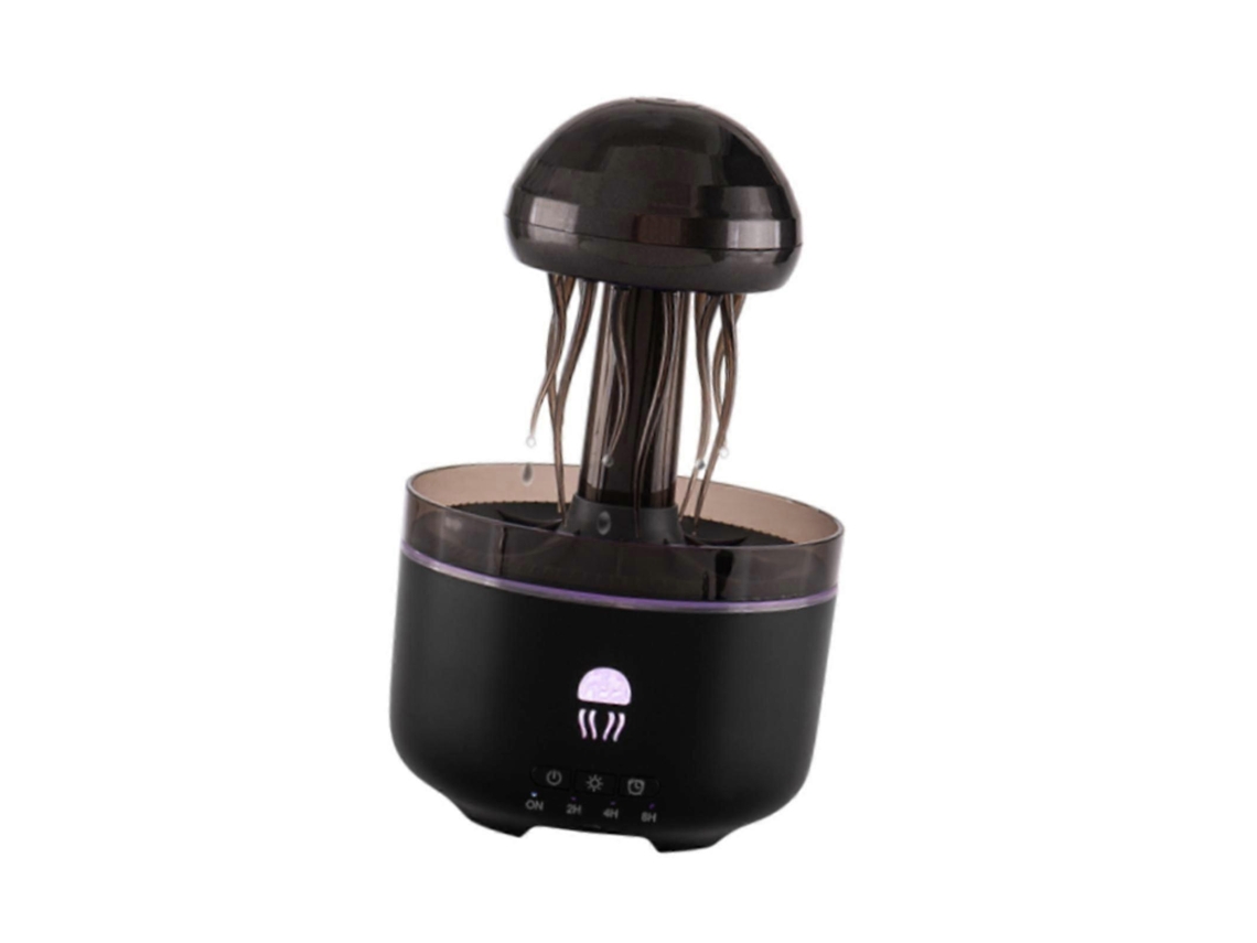 Humidificador con forma de medusa y difusor de aceites esenciales, 320 ml, ideal para el trabajo y el deporte, blanco, Rosewell