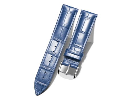 Correa de piel auténtica textura de cocodrilo para Garmin Vivoactive 3/Vivoactive 3 Music/Venu - azul