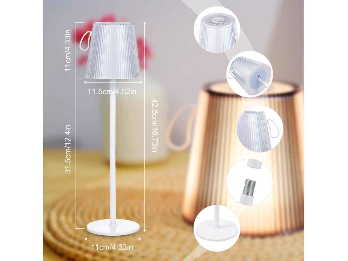 2026-lámpara De Mesa Led Rgb Moderna Con Control Táctil Regulable Luz Nocturna Ambiente Para Sala Dormitorio Oficina