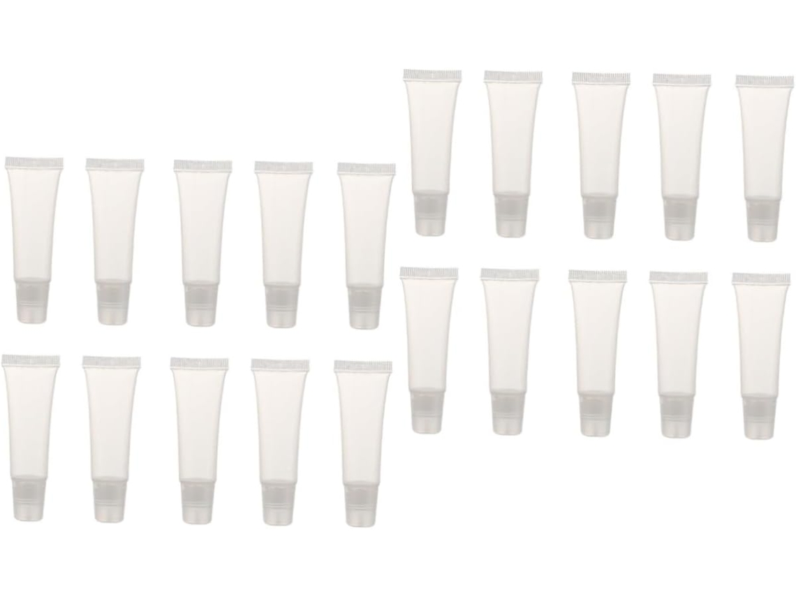 40 Pièces Tube À Presser Récipient Transparent Bricolage Brillant Lèvres Shampooing Conteneur