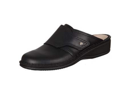 Sandalias Aussee Nappa Seda FINN COMFORT Mujer (Negro - Cuero Natural -41)