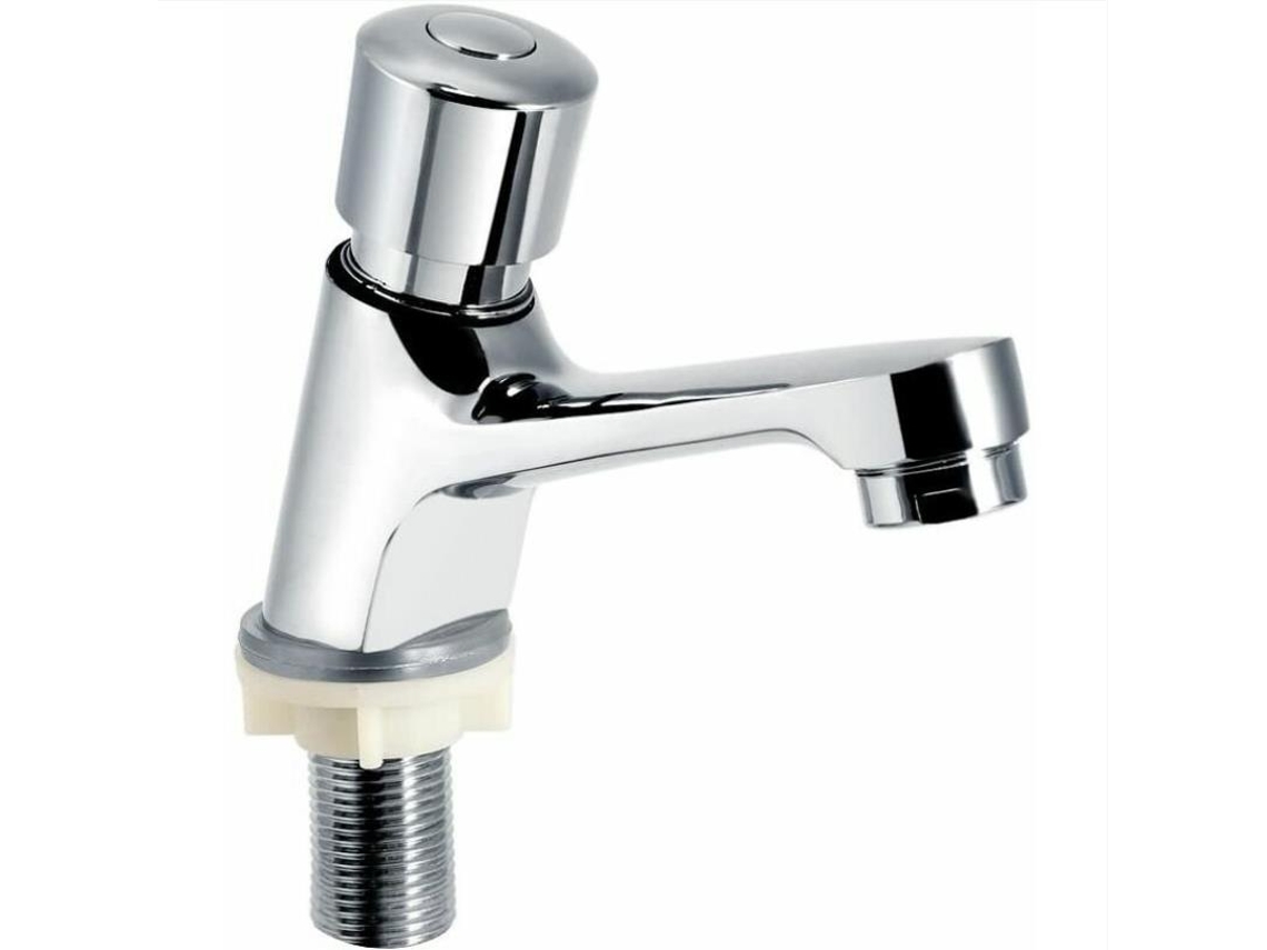 Grifos De Cocina Y Baño Públicos, Plateados, Con Cierre Automático Y Temporizador De Agua.