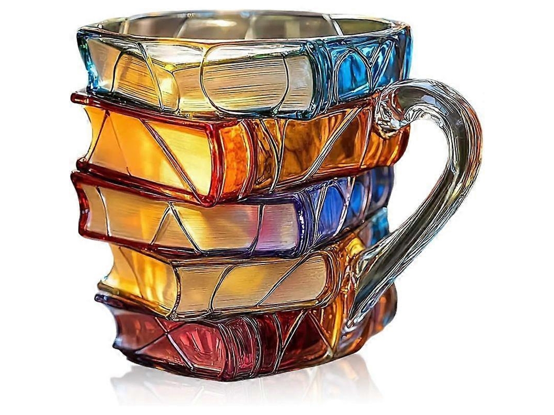 Taza de libro pintado, taza de café 3D, regalos coleccionables para amantes de la literatura, un maravilloso toque literario para tu cómic.
