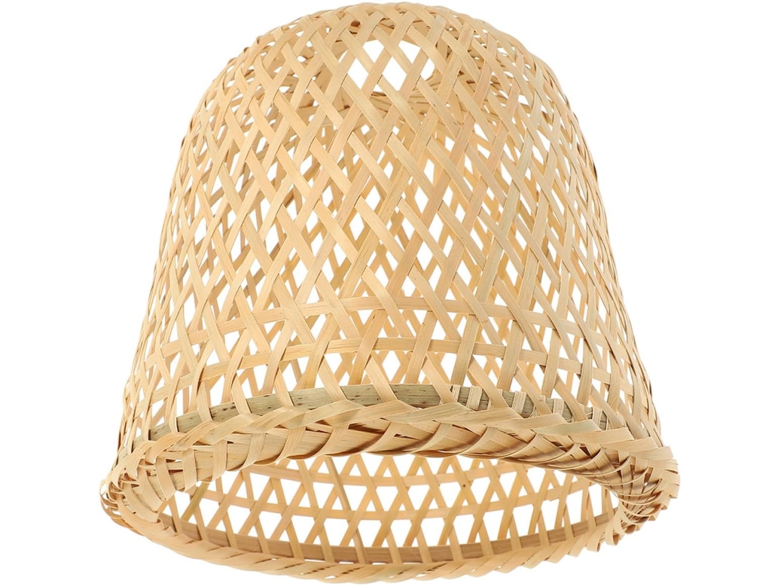 Lámpara Colgante Rústica De Bambú Tejido, Compacta Y Ligera, Ideal Para Lámparas De Araña Y Decoración Del Hogar.