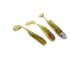 Señuelo Blando Artificial Con Cabeza De Simulación, Anzuelo Tipo Crankbait, Cola Envuelta En T, Herramienta De Pesca.