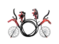 Juego De Frenos Hidráulicos Para Bicicleta Eléctrica Con Discos Delanteros Y Traseros De 160 Mm, Maneta Y Pinza De Aluminio.