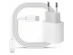 Cargador rápido USB C PD de 20 W con certificación MFi de Apple para iPhone con cable C a Lightning de 1,8 m, adaptador tipo C para iPhone 14/14 Plus/14