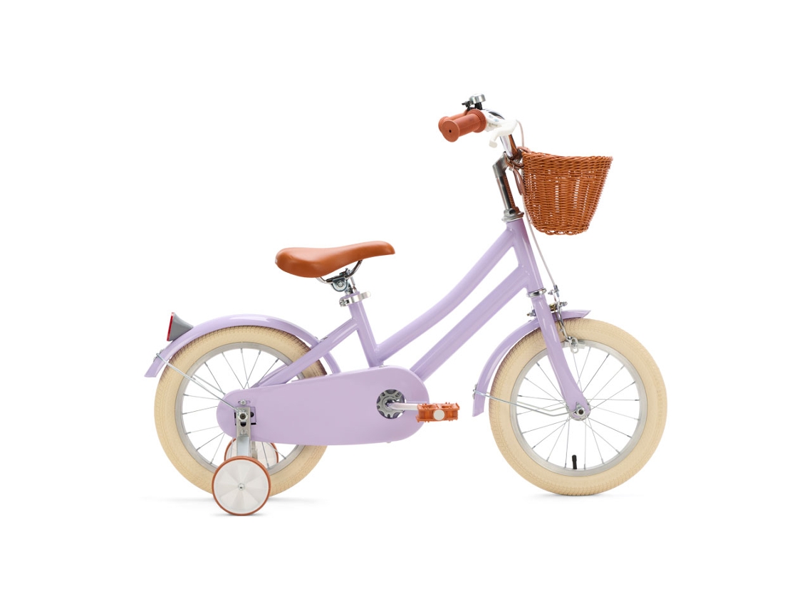 Bicicleta infantil Generation Hip de 14 pulgadas, color morado.
