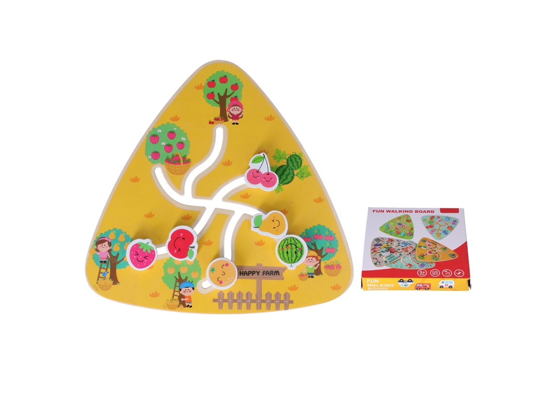 Juguetes Laberinto De Madera, Tablero De Actividad Educativa Temática Frutas, Rompecabezas De Coincidencia Para Niños