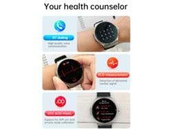 Baoj-relógio Inteligente Amoled De 1 43 Polegadas Com Rastreador De Fitness E Conversa Via Bt