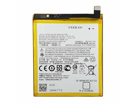 Bateria Motorola Moto G7 Play / Moto Z3 / One (P30 Play) XT1941 | JE40 (3000mAh)