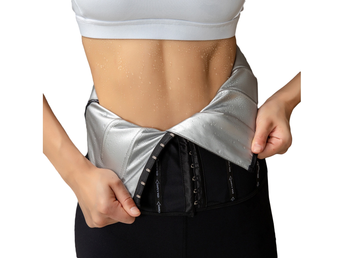 Cinturón Ajustable Con Control Abdominal Para Entrenamiento Y Adelgazamiento - Banda Para El Sudor Y Soporte Lumbar