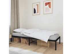 Marco de Cama Metal Negro (75x190cm)