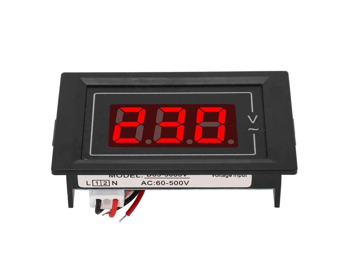 Medidor De Voltaje Digital De Ca, Panel Pequeño, Monitor De Voltaje Monofásico, Voltímetro, Multímetro, Ca 60-500v
