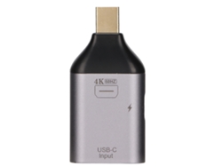 Adaptador Usb C Fêmea Para Mini Displayport Macho 4k 60hz Com Pd Para Celular Pc Projetor Monitor