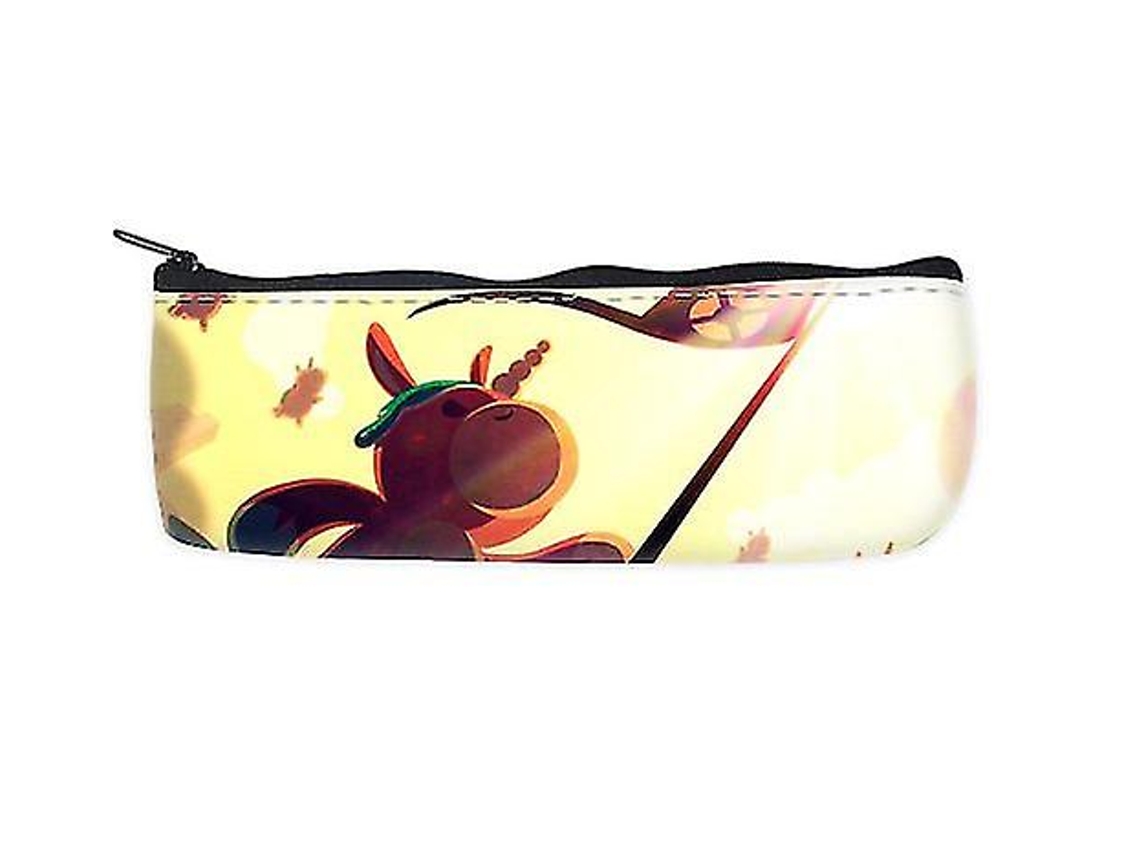 Estuche escolar con unicornios regordetes, organizador de lápices, bolsa con cremallera, Chennnls