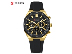(reloj Masculino Con Cinta Negra, Caja Y Esfera En Negro) Reloj Masculino, Resistente Al Agua, Con Calendario, Reloj De Cuarzo Con Seis Agujas