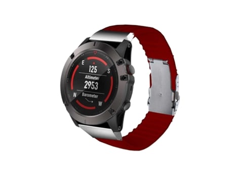 Correa Silicona Stripe Adaptable Garmin Fenix 7 Sapphire Solar Edition Vino