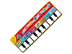 Teclado musical de suelo infantil (110 x 36 cm) con 8 sonidos de animales