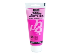 Tinta Acrílica PÉBÉO (Transparente - Rosa Azo - 100ml)