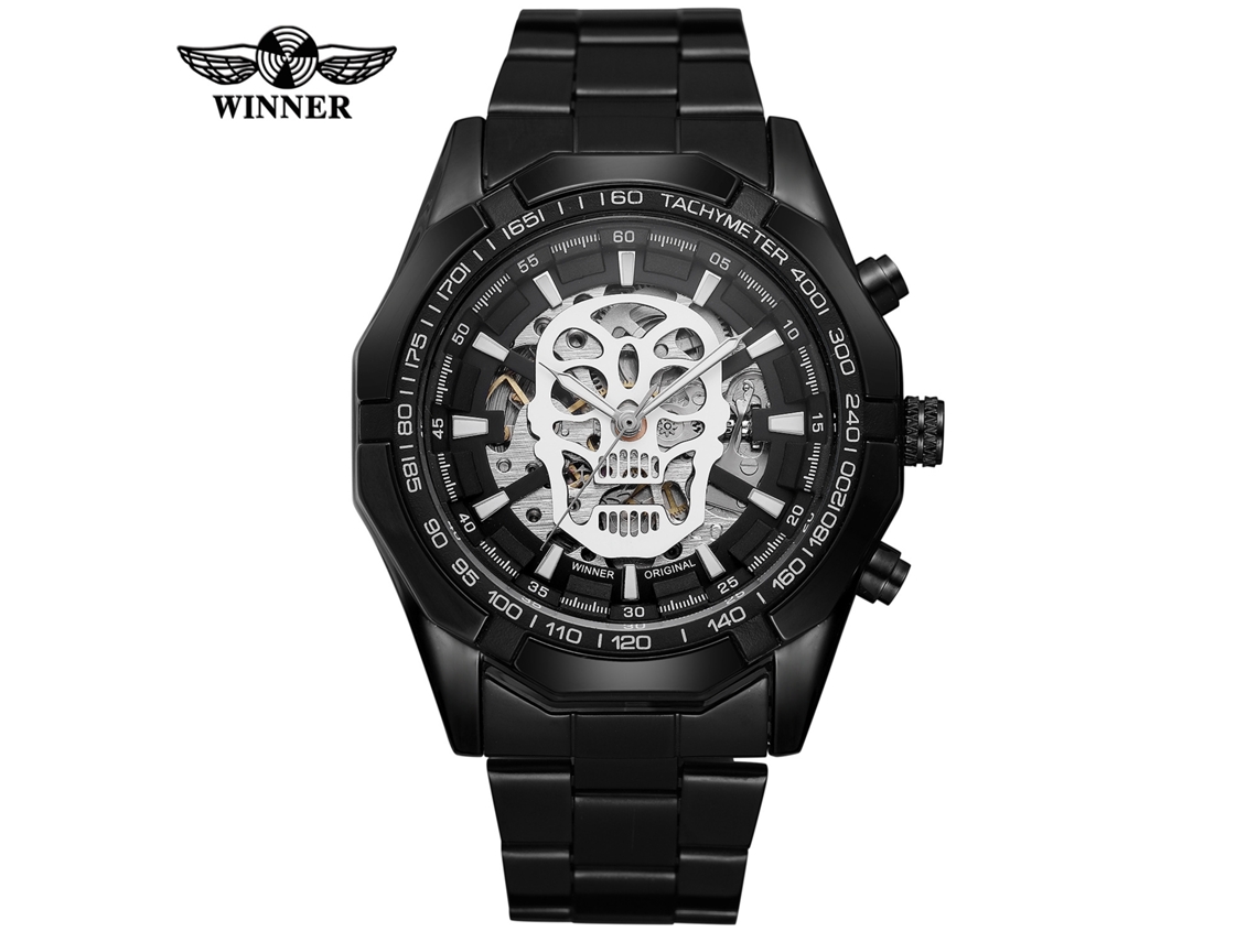 (estilo 5) Reloj Mecánico Automático Esqueletizado Con Diseño De Calavera, Reloj De Negocios Para Hombre.