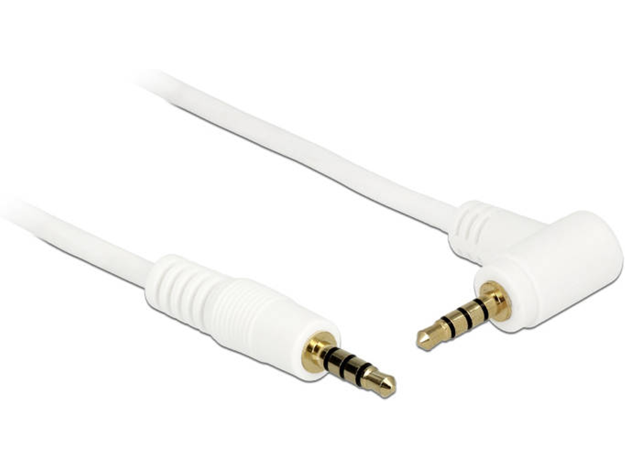 Cable de Audio DELOCK (Jack 3.5mm - 50 cm - Blanco)