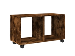 Maison Exclusive - Armario Con Ruedas Madera Ingeniería Roble Ahumado 72x33x42,5cm