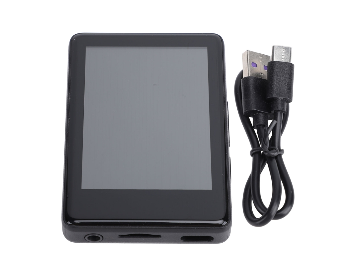 Reprodutor Mp3 Mp4 Portátil Com Tela Tática 2.4 Polegadas Bluetooth E Conexão 3.5mm Para Música