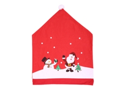 Conjunto De Sillas De Tela No Tejida Con Muñeco De Nieve Cartoons Para Decoración Navideña En Cocina Y Comedor