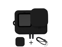 Capa para Go Pro Hero 10 Black Silicone Líquido Preto