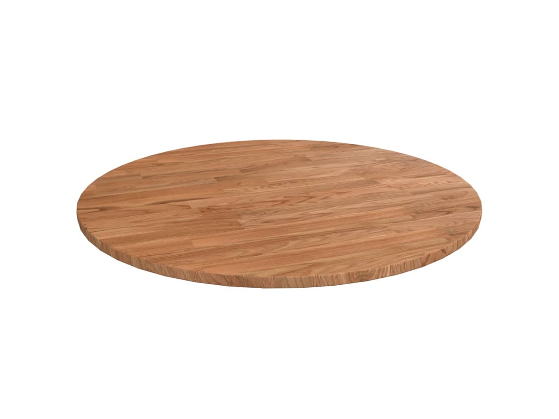 Tablero de mesa redondo Ø50x1,5 cm roble tratado marrón claro DKD HOME DECOR
