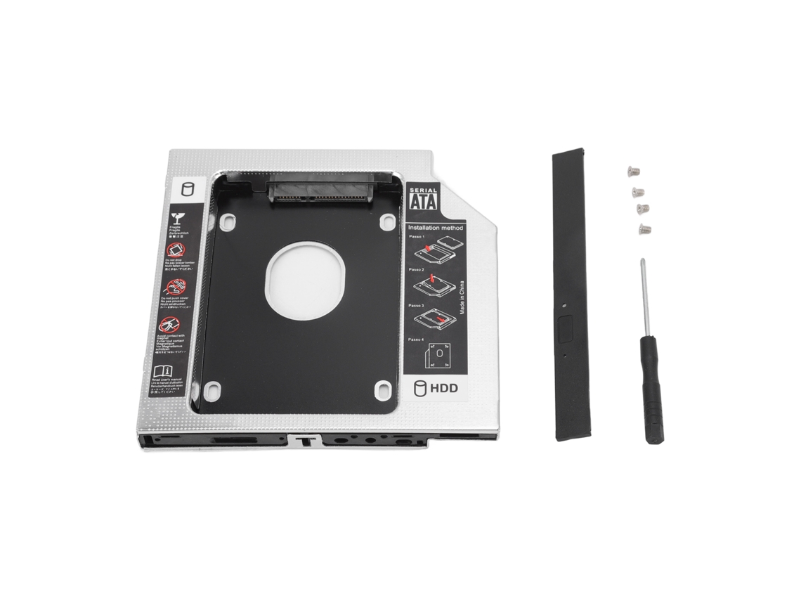 Gabinetes De Unidad De Disco Duro Ssd Hdd Sata A Sata 2ª Para Ranura De Cd Dvd Rom De 12.7mm