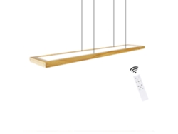 Lámpara colgante LED para mesa de comedor, lámpara colgante regulable en madera, 40W con control remoto, lámpara de mesa de comedor moderna NETTLIFE