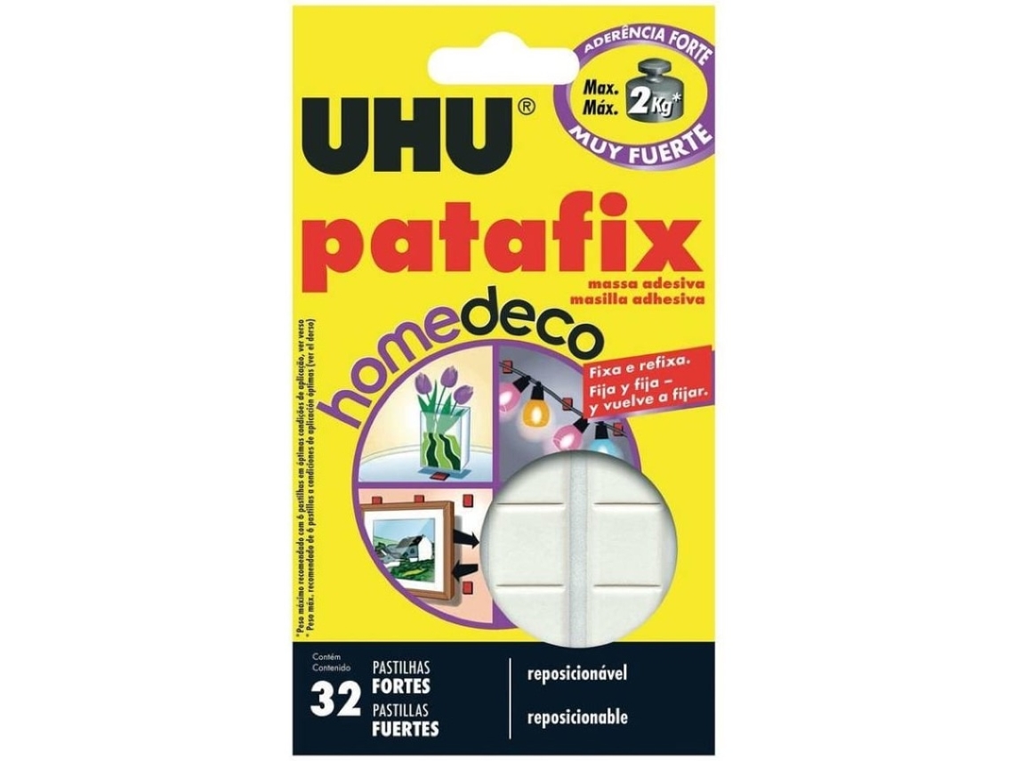 Pastilhas Uhu Patafix Homedeco 32 Unidades