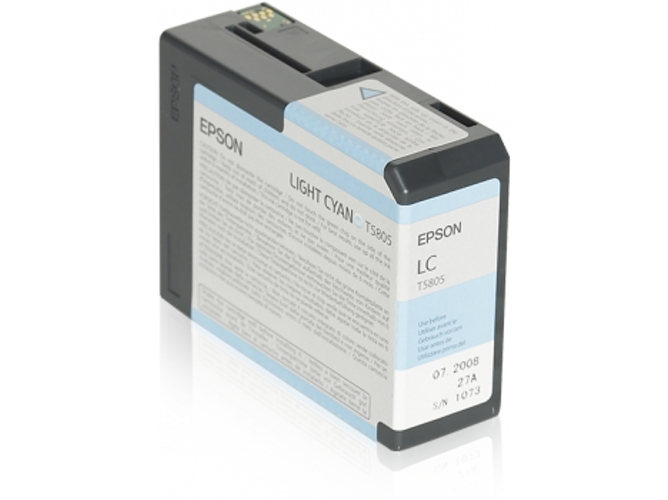 Cartucho de tinta original EPSON, T5805 80 ml , Cian claro, C13T580500