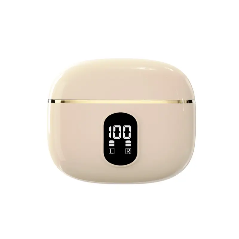 Auriculares Inalámbricos Pantalla Led Estéreo Control Táctil Reducción YIZHOOD Bluetooth Rosa