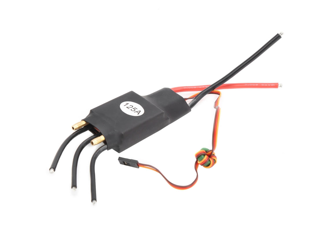 Controlador Electrónico De Velocidad (esc) Sin Escobillas De 125 A Con Refrigeración Por Agua Para Modelos De Barcos Rc.