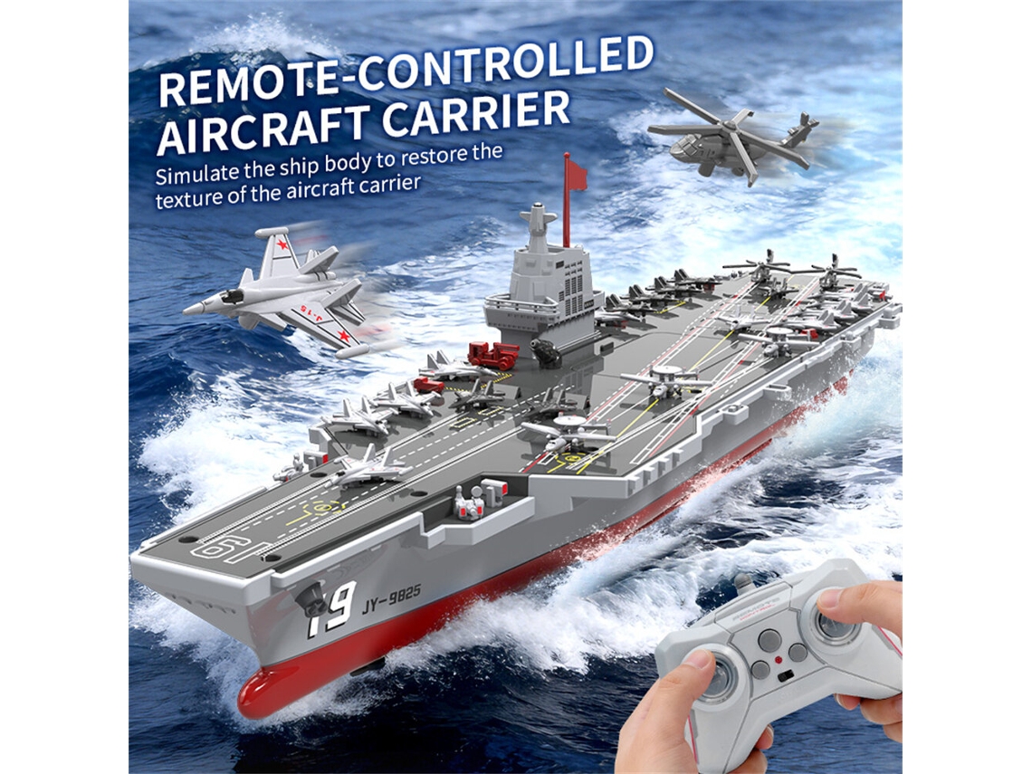 Una Bateríajjrc S27 Portaaviones Rc 2.4g Rociador Agua Rtr Armar Niños Juguetes