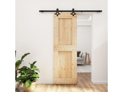 Puerta corredera con herrajes 70x210 cm madera maciza de pino LOVELY HOME