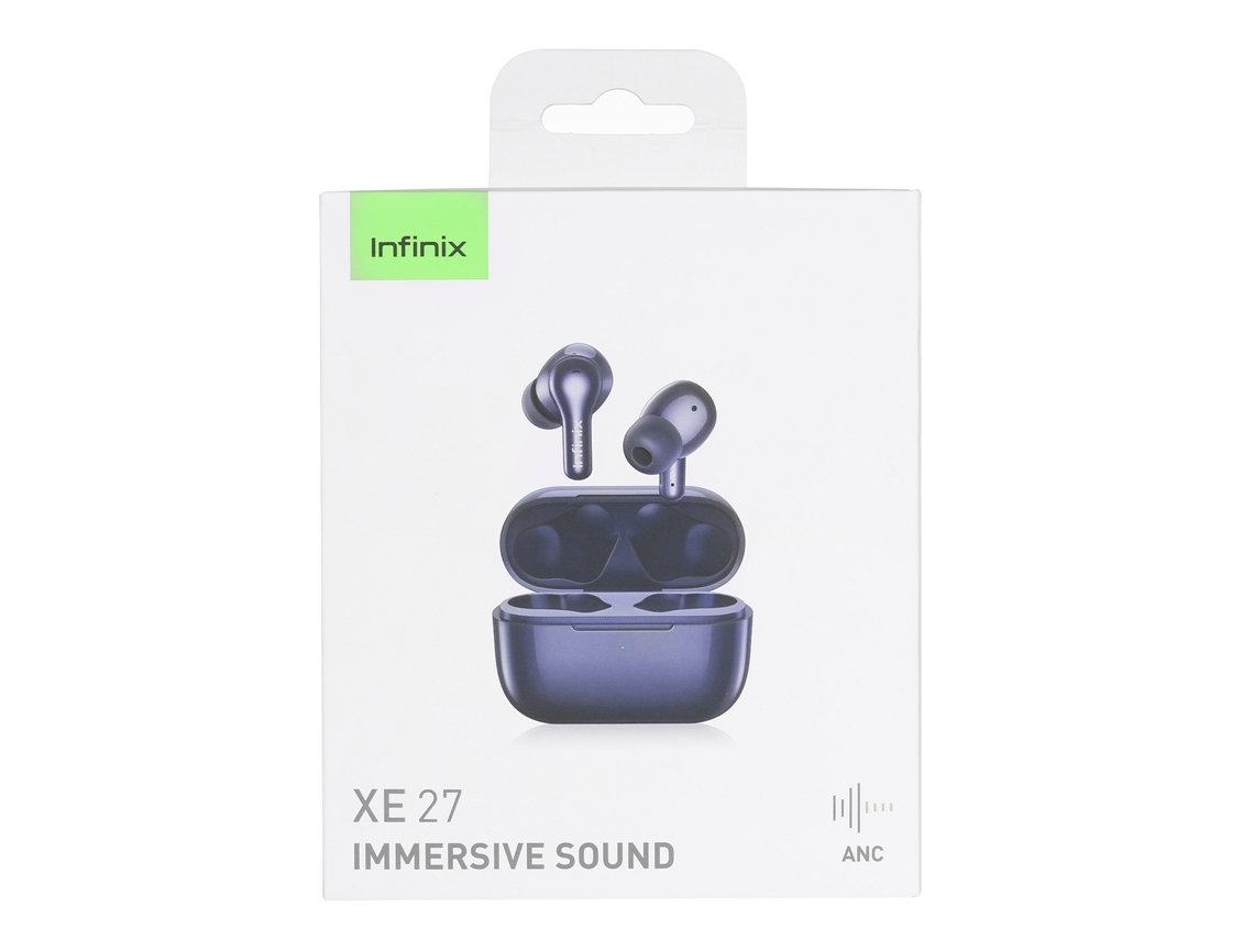 Fones De Ouvido Infinix Xe27 True Wireless Bt5.0 Headset Com Bateria 30h Latência 60ms Para Gaming