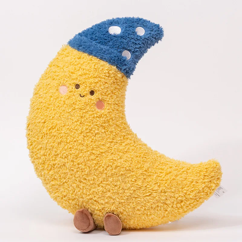 (luna 40-45 Cm) Exquisita Almohada De Peluche Con Forma De Cielo De Dibujos Animados, Regalo De Decoración Para El Hogar
