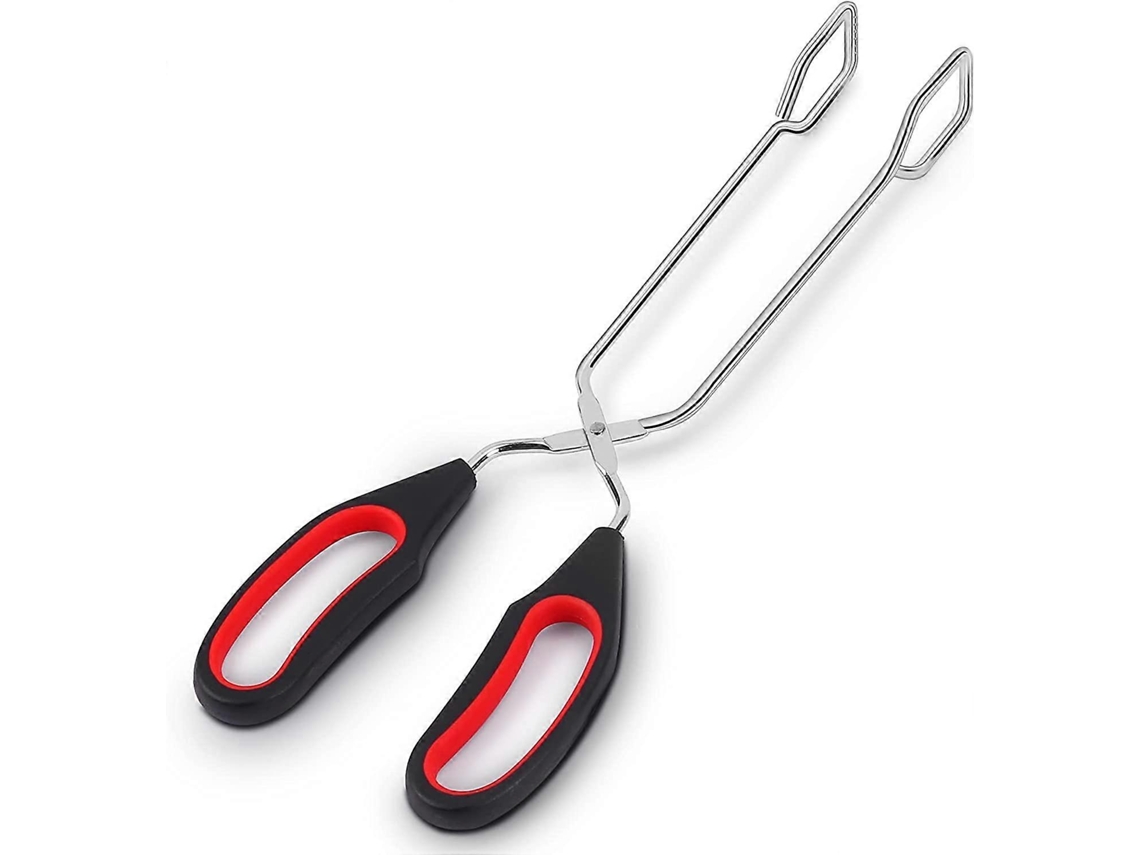 Pinzas De Cocina De Acero Inoxidable 304, 11" Con Mango Cómodo Y Diseño Antideslizante Para Alimentos