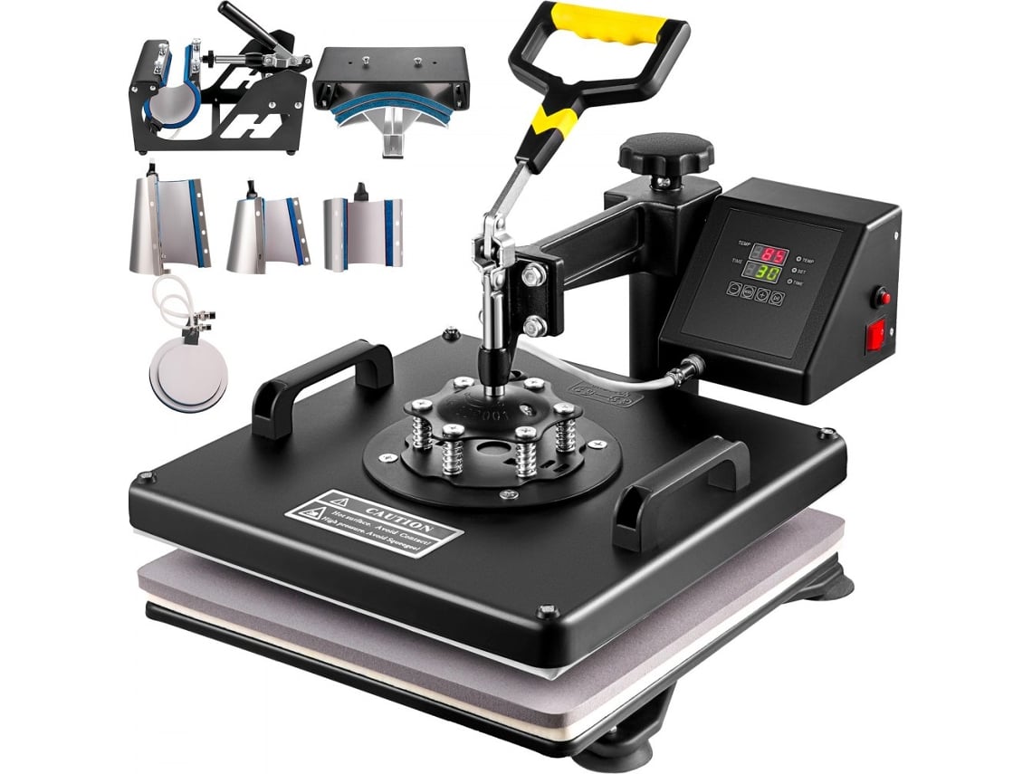 Prensa térmica Tekmaquinas 8 en 1 con doble pantalla LCD de 38 x 38 cm